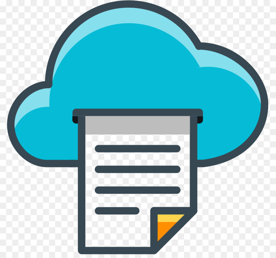 Cloud Avec Document，Nuage PNG