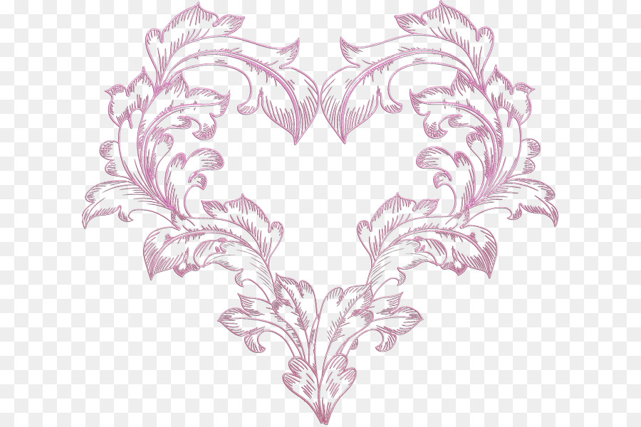 Motif Floral Violet，Ornement PNG