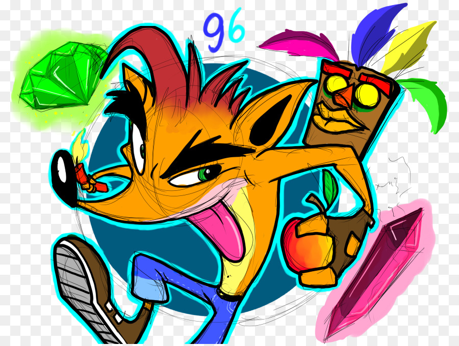 Les Jeux Vidéo，Crash Bandicoot Déformé PNG