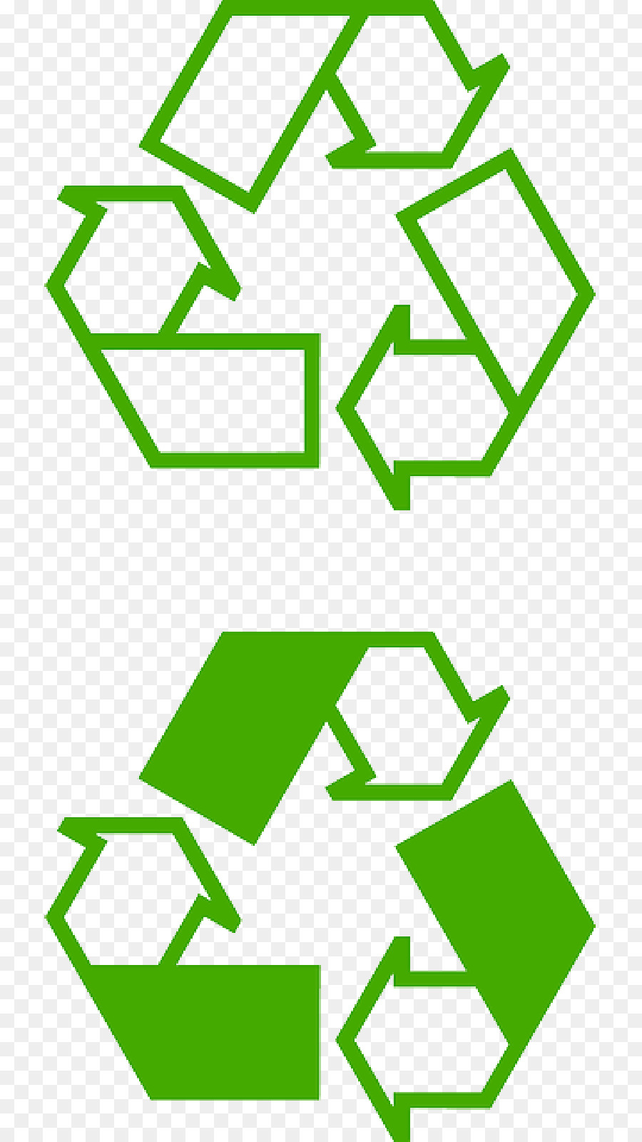 Symbole De Recyclage，Vert PNG