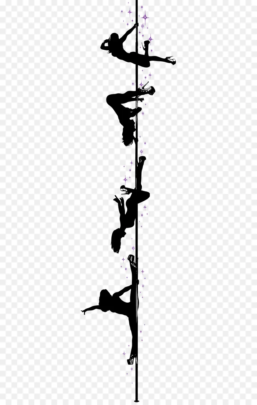 Silhouette，Pole Dance PNG