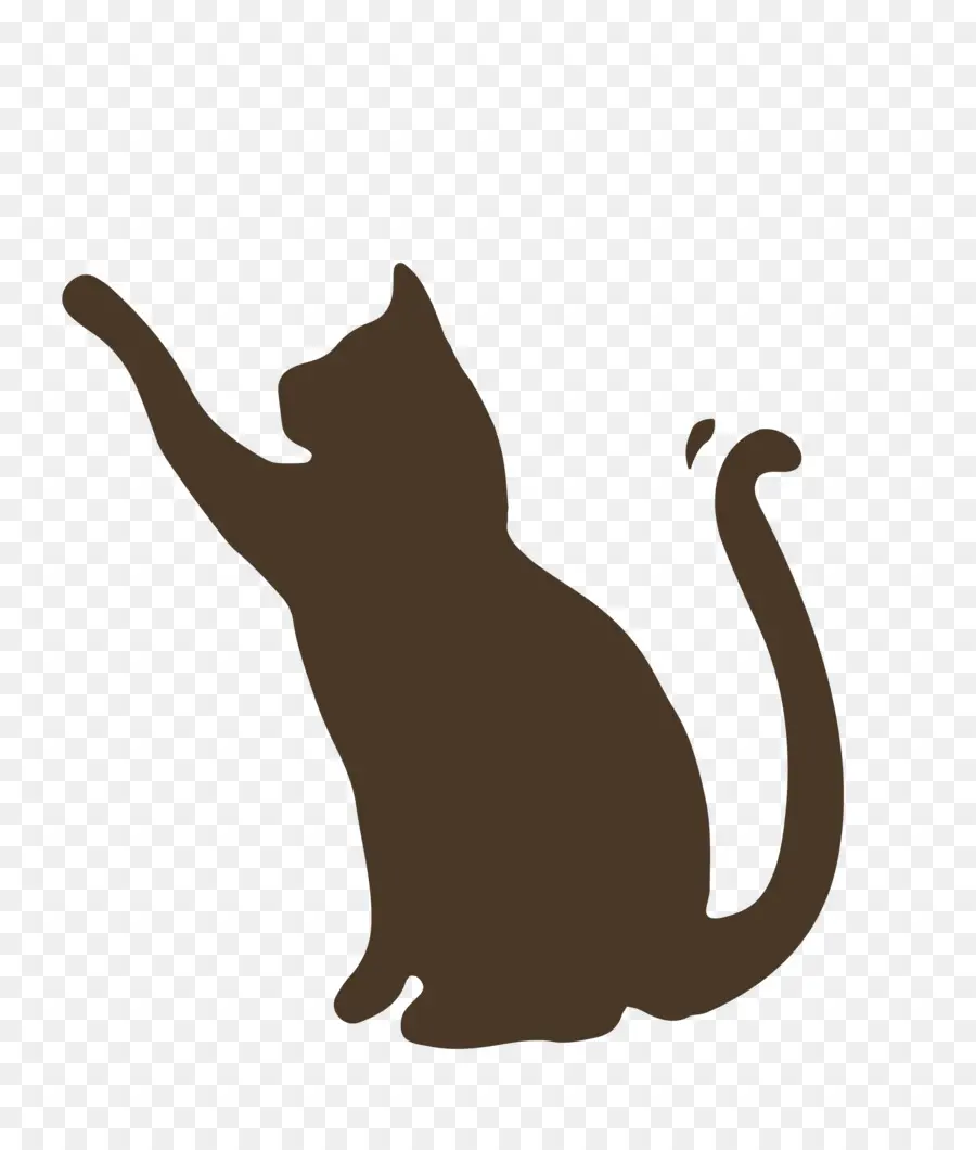 Silhouette De Chat，Animal De Compagnie PNG