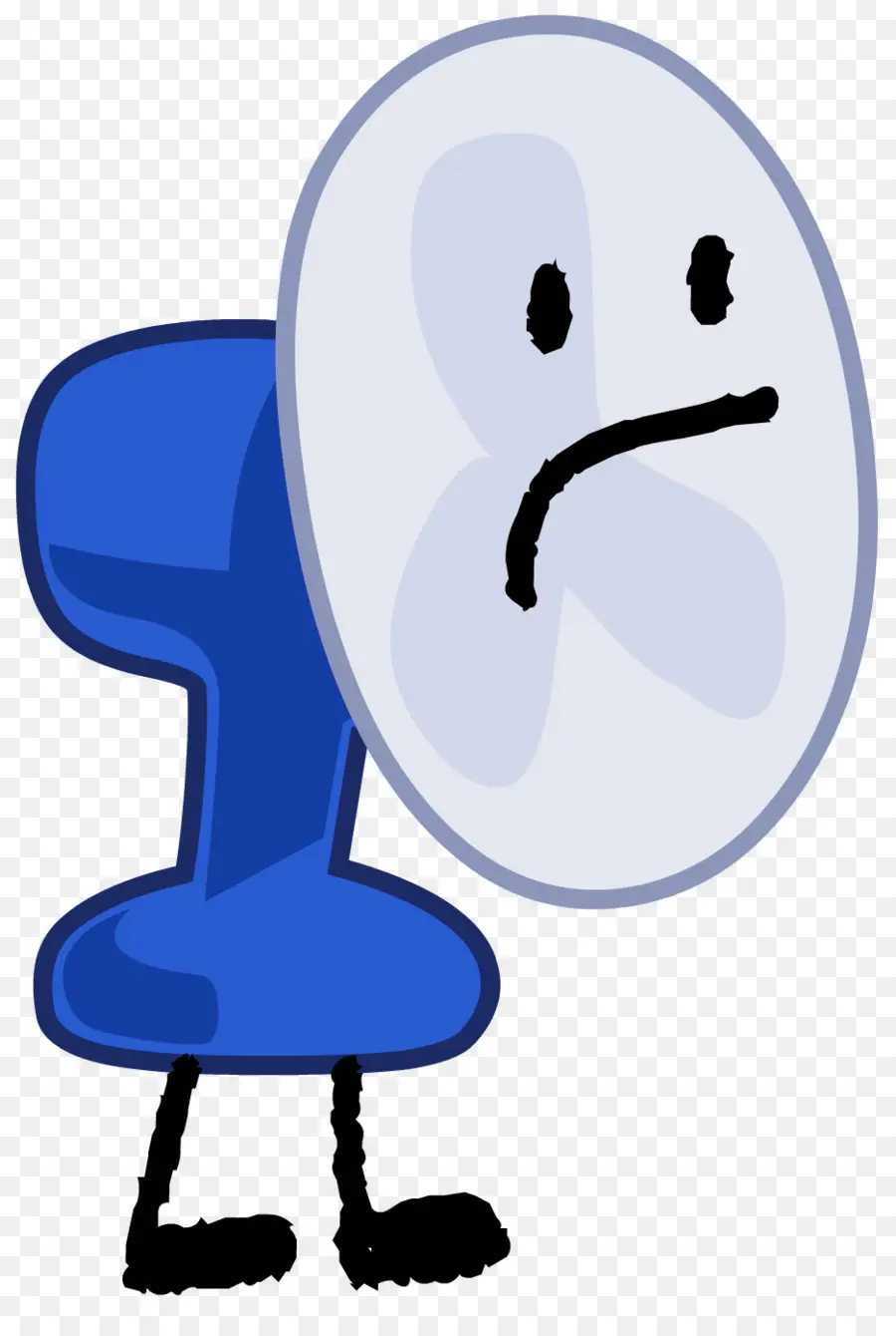 Triste épingle，Bleu PNG