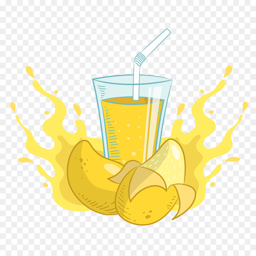 Verre De Jus De Citron，Citron PNG