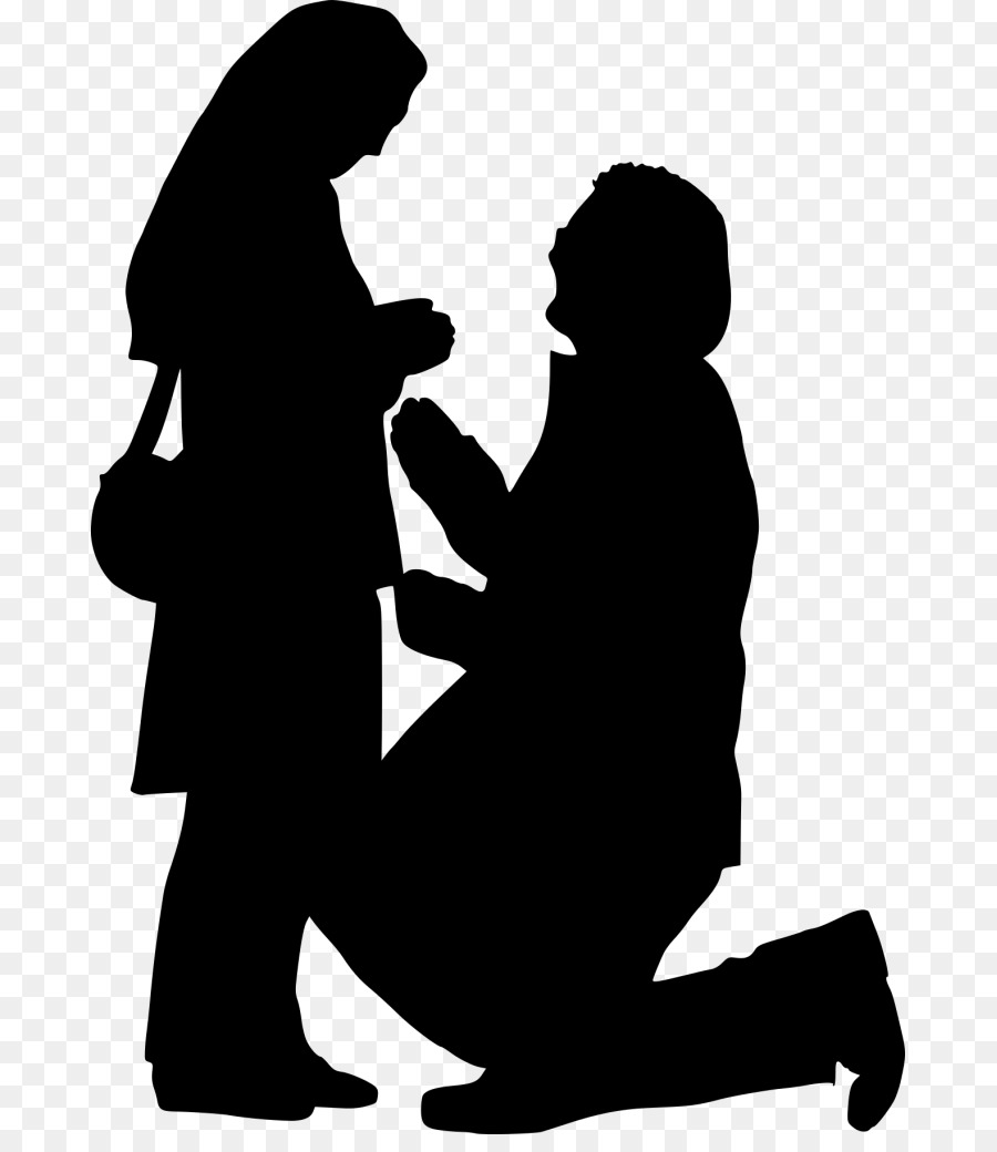 Proposition De Mariage，Silhouette PNG