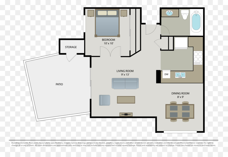 Plan D'étage De L'appartement，Mise En Page PNG