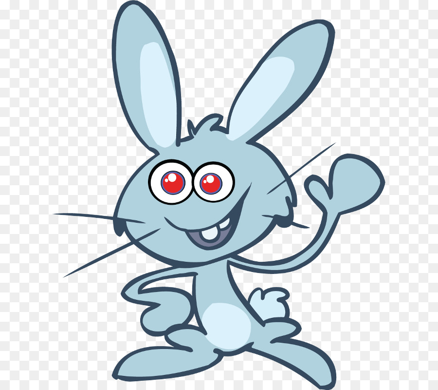 Lapin De Dessin Animé Bleu，Animal PNG