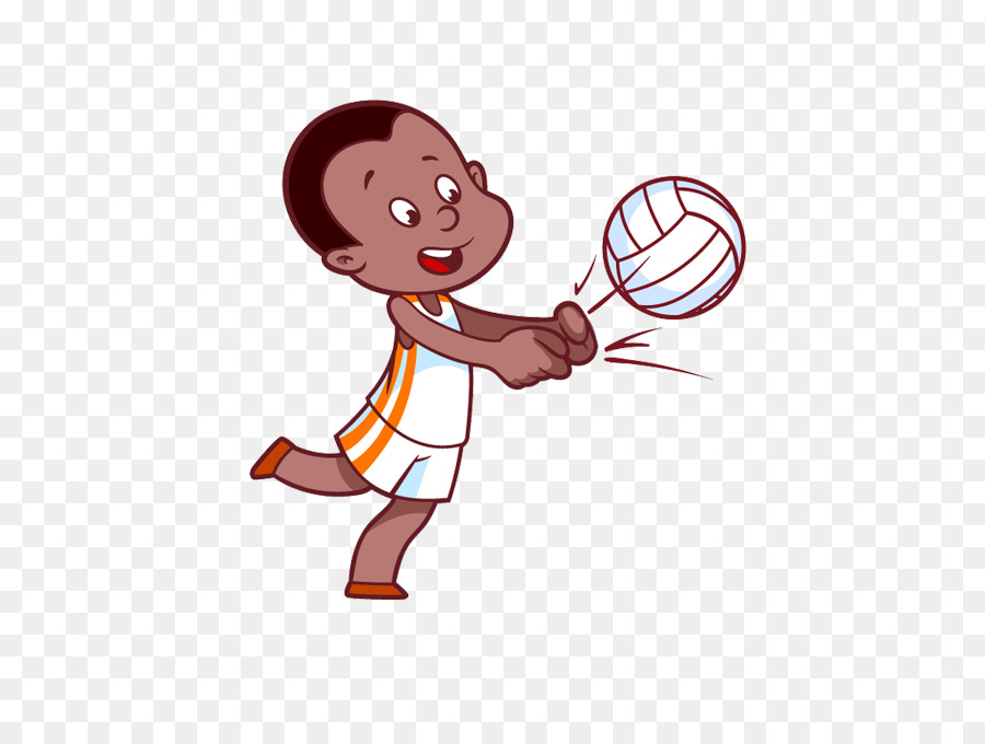 Garçon Jouant Au Volley Ball，Enfant PNG