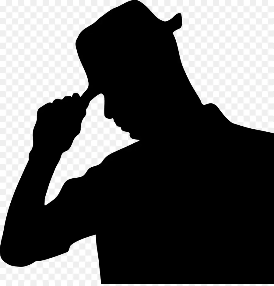 Silhouette，Chapeau PNG