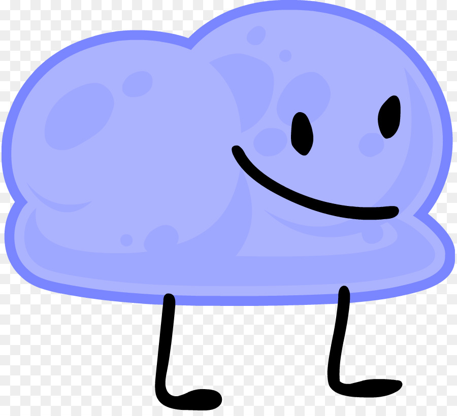 Nuage De Dessin Animé，Bleu PNG