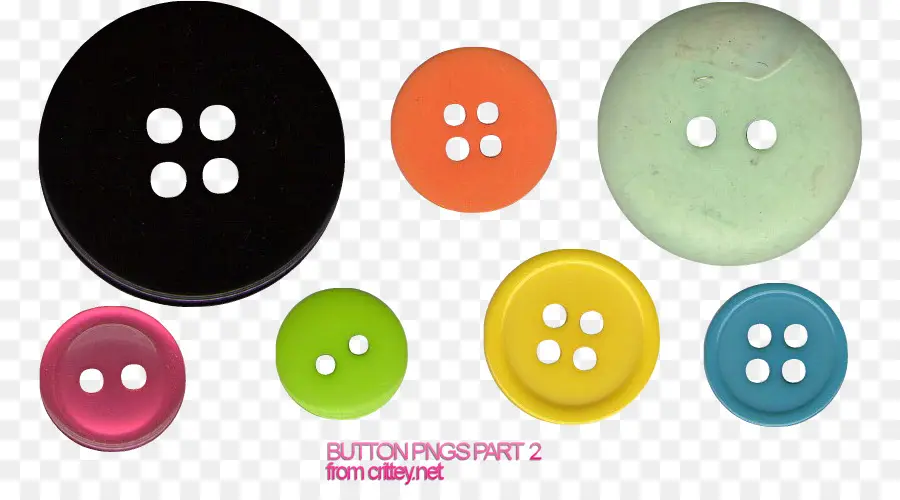 Boutons，Coloré PNG