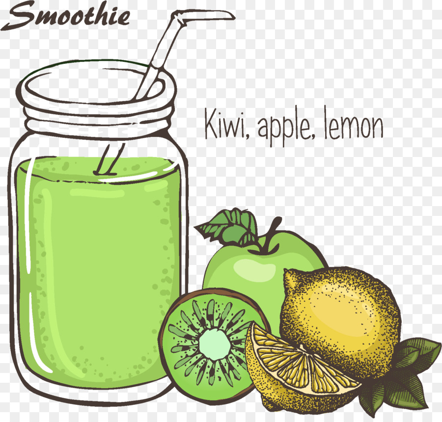 Smoothie Vert，Boire PNG