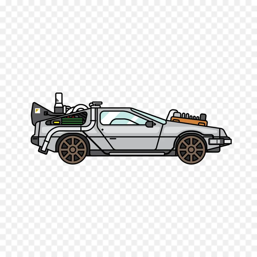 Voiture De Machine à Voyager Dans Le Temps，Delorean PNG