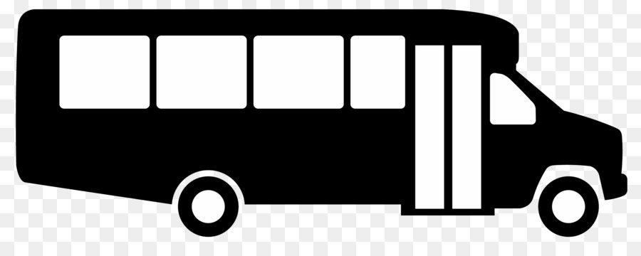 Silhouette D'autobus，Noir PNG