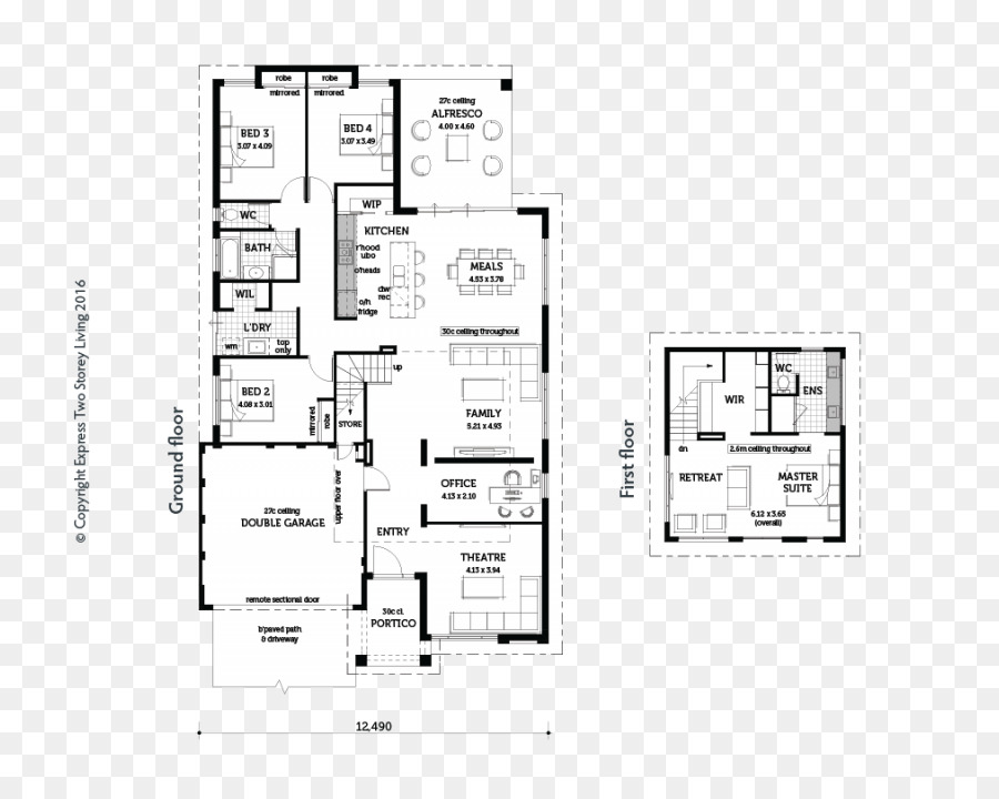 Plan D'étage，Maison PNG