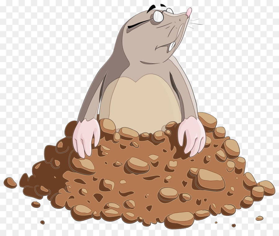 Taupe Dans La Terre，Dessin Animé PNG