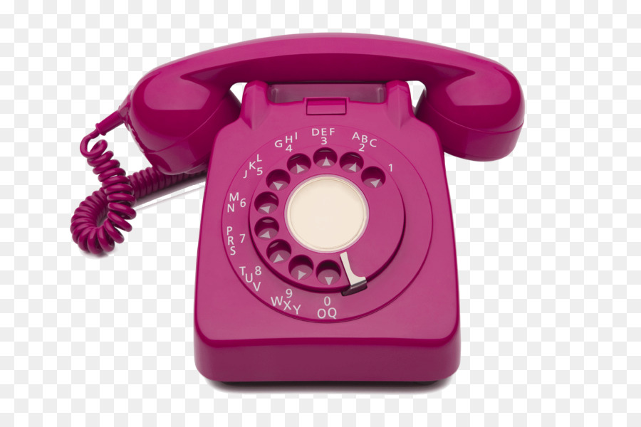 Téléphone à Cadran Rose，Ancien PNG