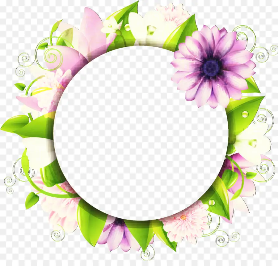 Cadre Floral，Fleurs PNG