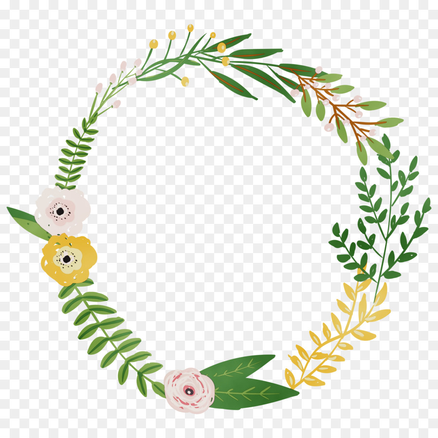 Couronne Florale，Fleurs PNG