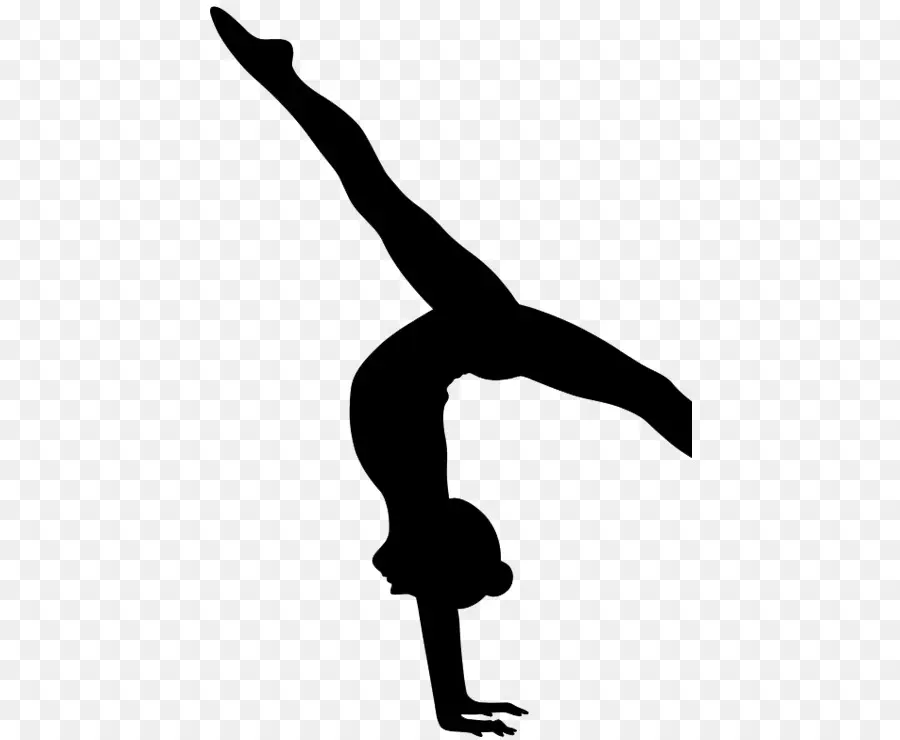 Silhouette De Gymnaste，Gymnastique PNG