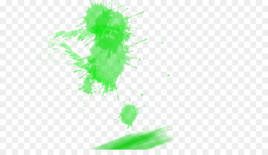 Éclaboussure De Peinture Verte，Peinture PNG