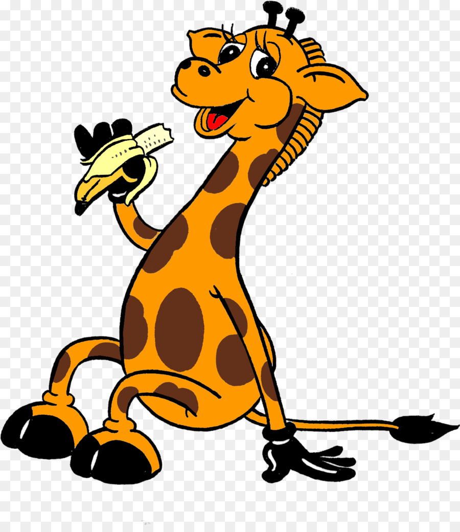 Girafe，Banane PNG