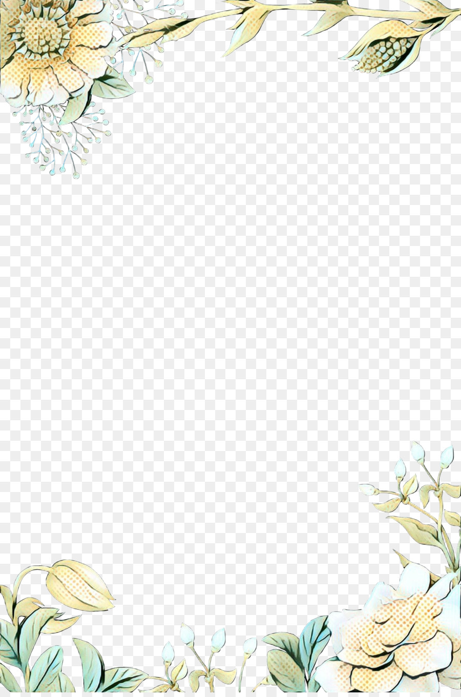 Cadre Floral，Fleurs PNG