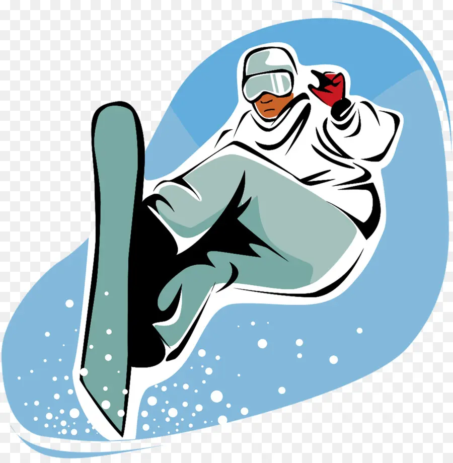 Snowboarder，Faire Du Snowboard PNG