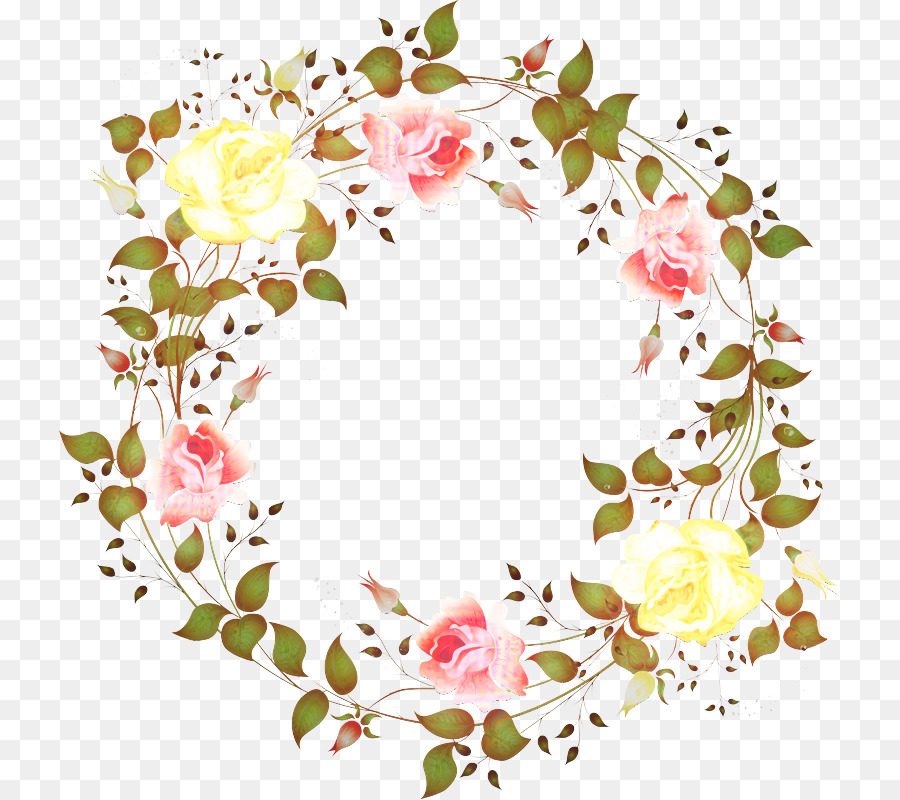 Couronne Florale Blanche，Fleurs PNG