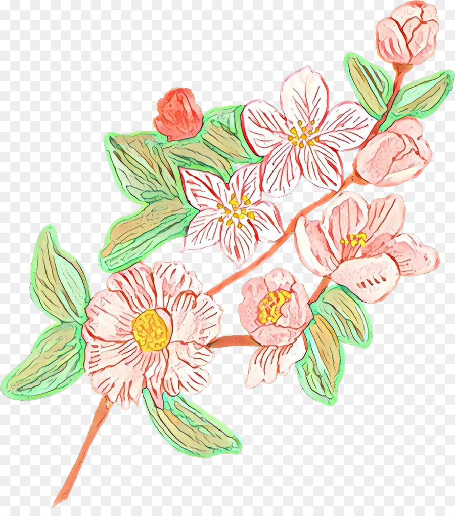 Fleurs Roses，Fleurir PNG