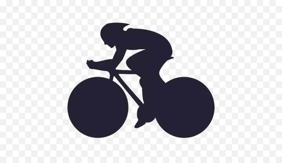 Silhouette Cycliste，Vélo PNG