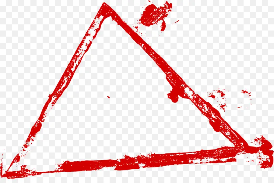 Triangle Rouge，Géométrique PNG