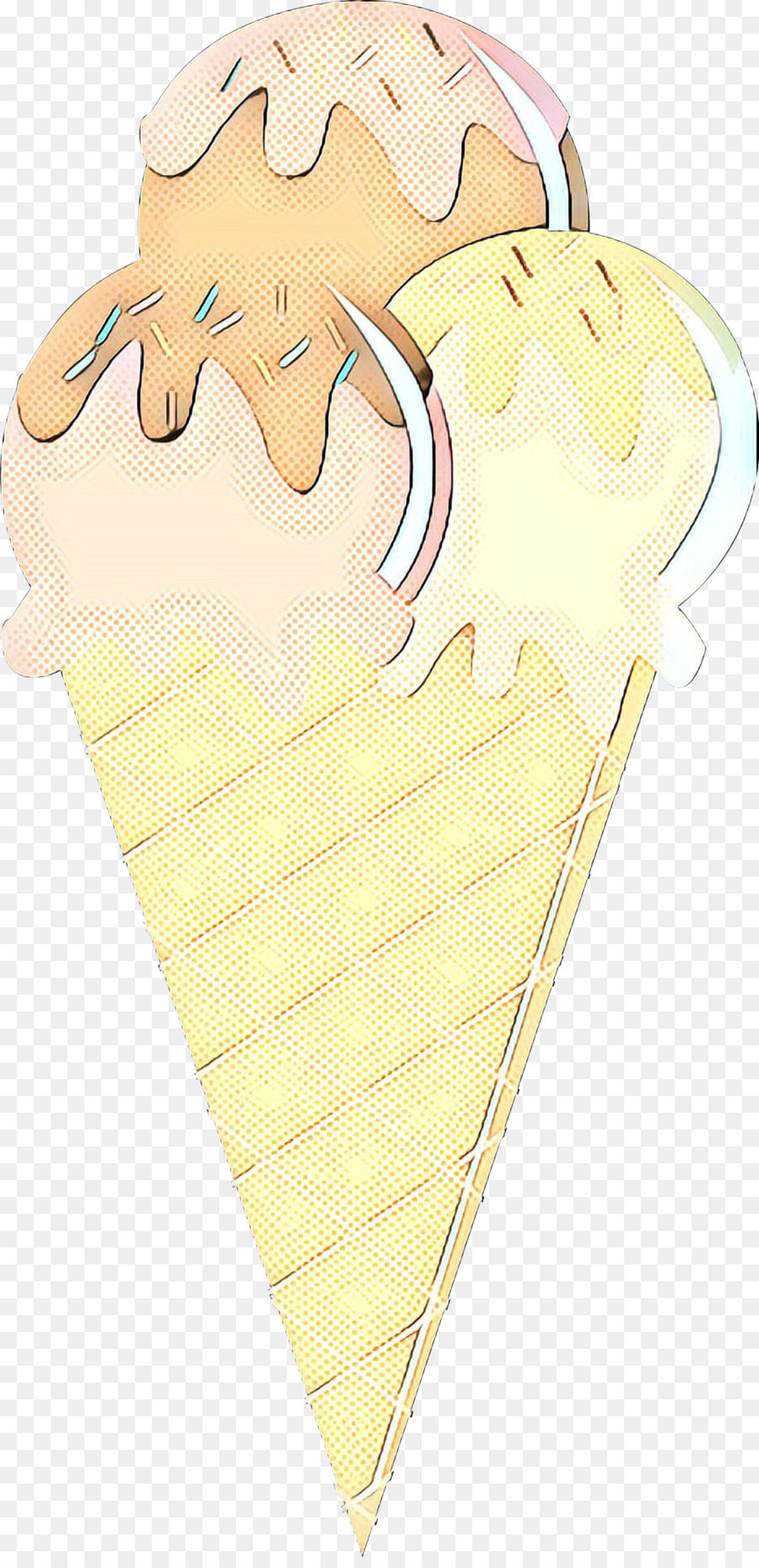 Cornet De Crème Glacée，Dessert PNG