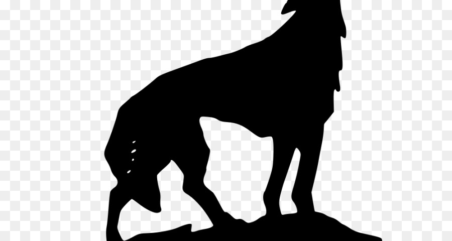 Loup Hurlant，Silhouette PNG