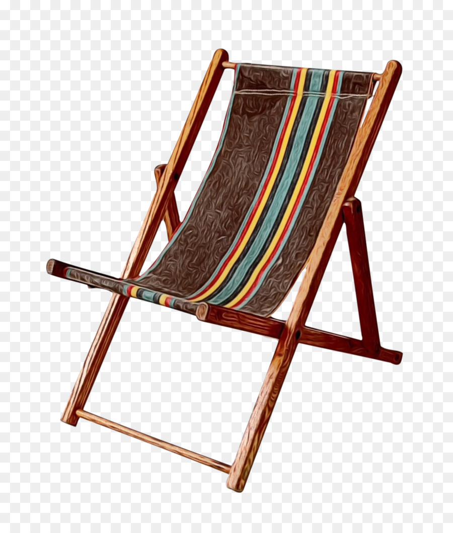 Chaise Longue Rayée，Plage PNG