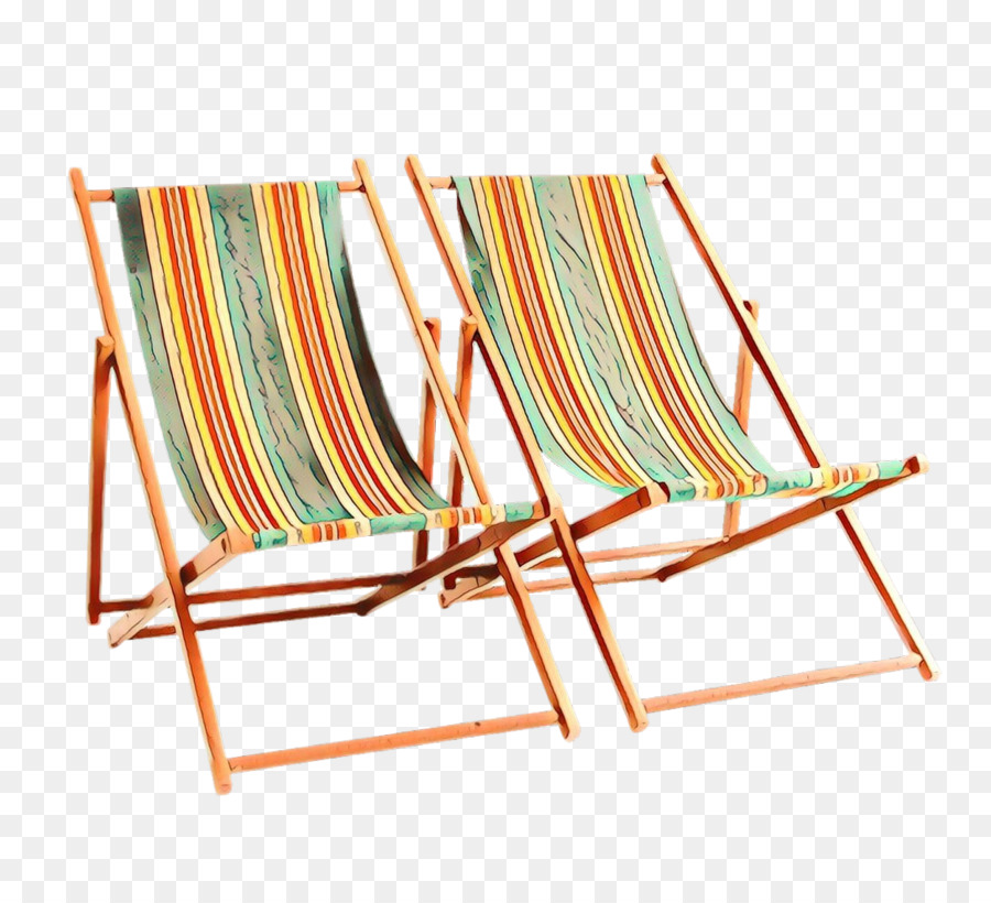 Chaise Longue Rayée，Plage PNG