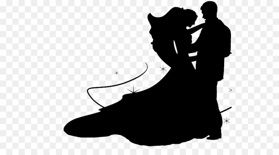 Silhouette De Mariage，Couple PNG