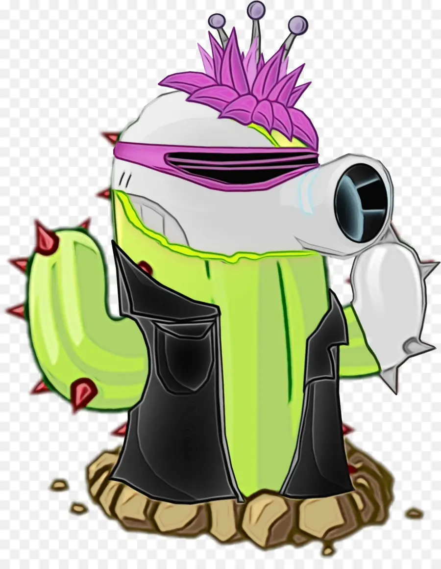 Cactus De Dessin Animé，Punk PNG