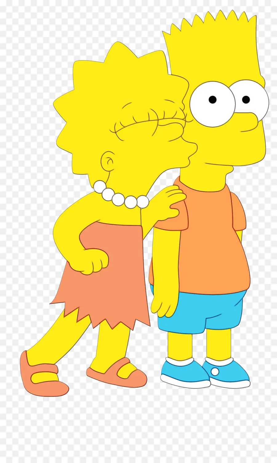 Lisa Et Bart，Frères Et Sœurs PNG