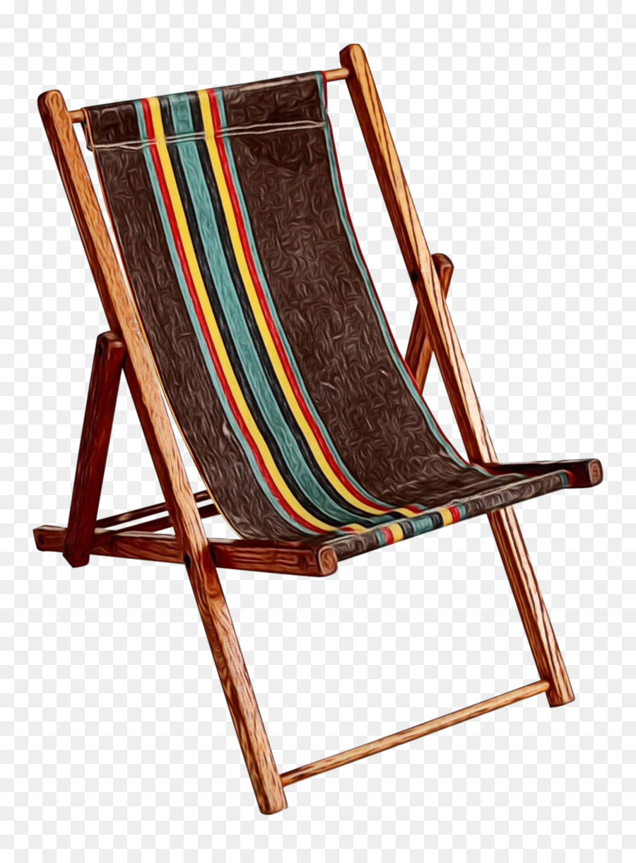 Chaise Longue Rayée，Plage PNG