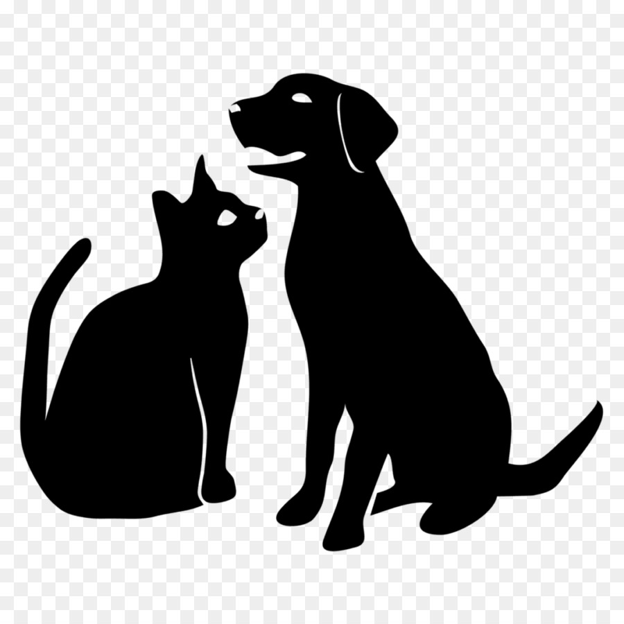 Silhouette De Chien Et De Chat，Animal De Compagnie PNG