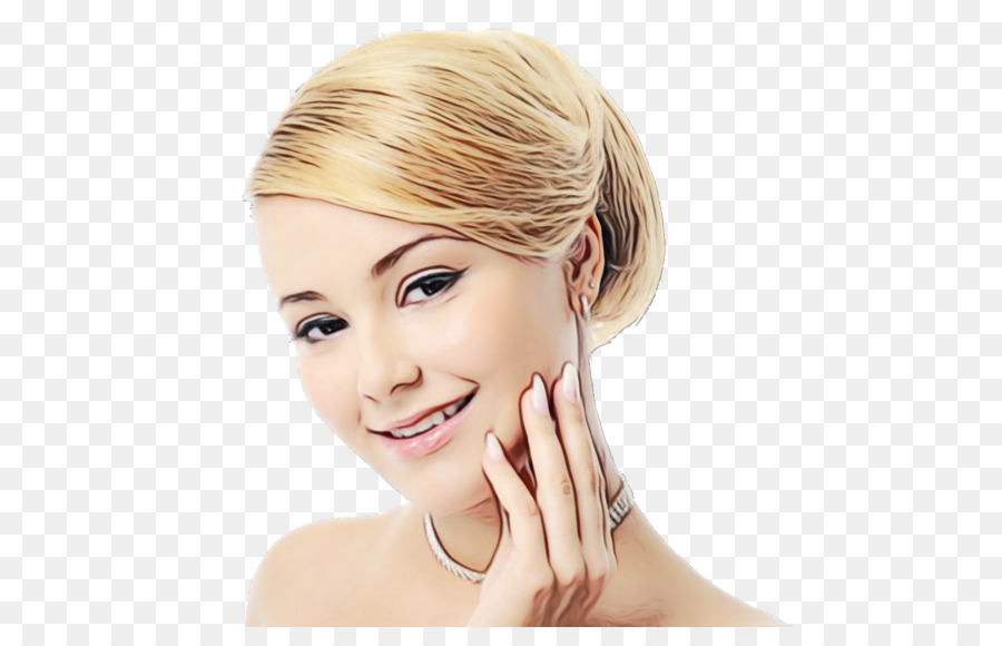 Chignon Blond，Cheveux PNG