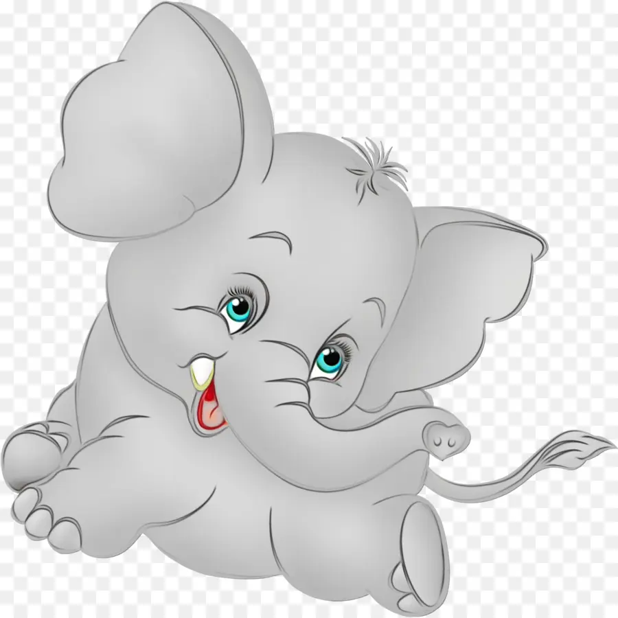 L'éléphant，Dessin Animé PNG