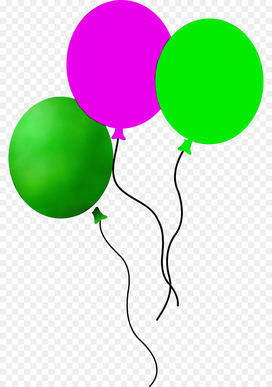 Ballons，Vert PNG