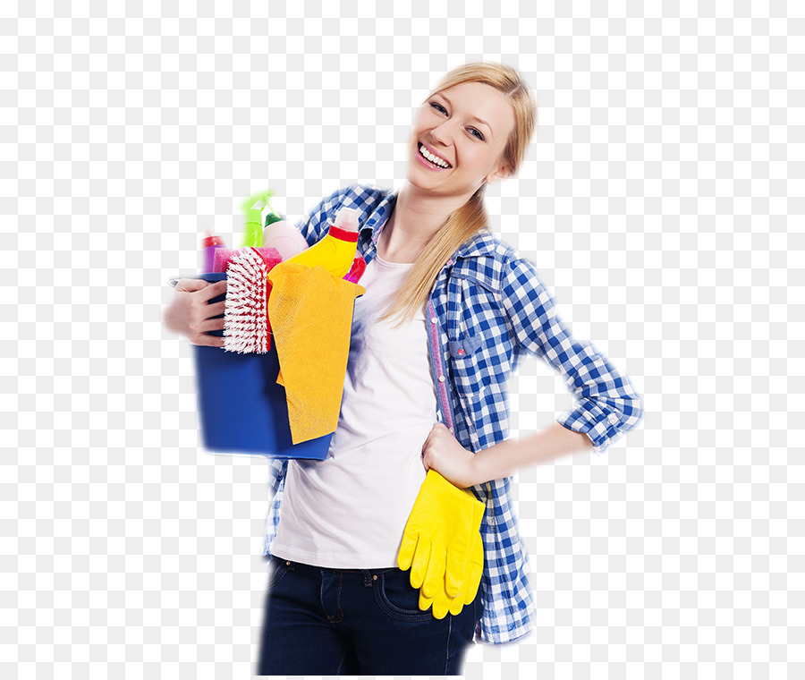 Femme Avec Des Produits De Nettoyage，Nettoyage PNG