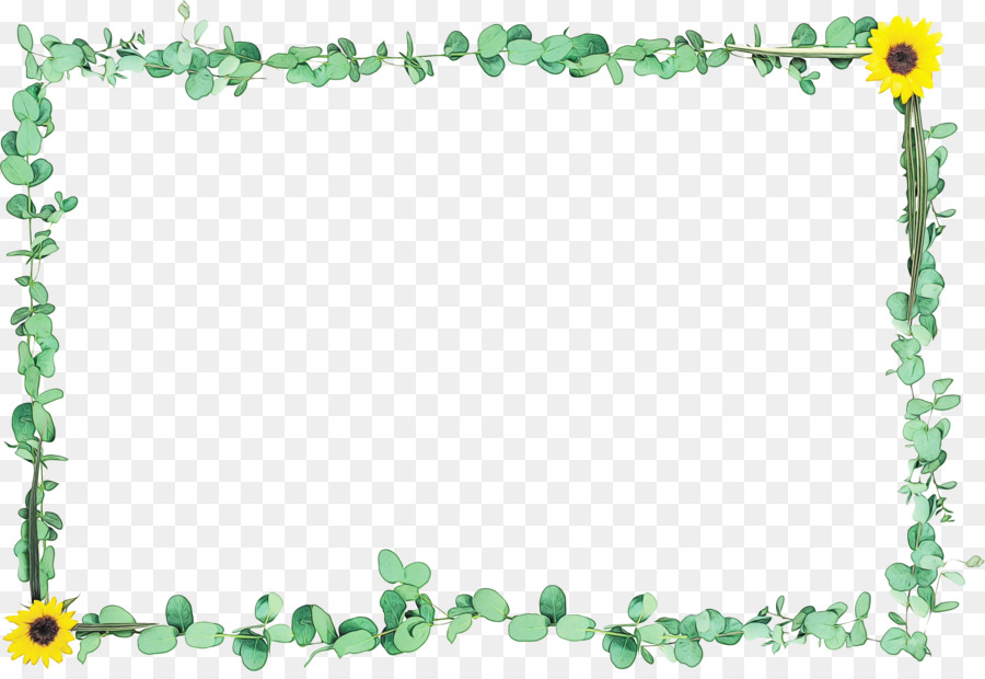 Cadre En Bois，Feuilles PNG