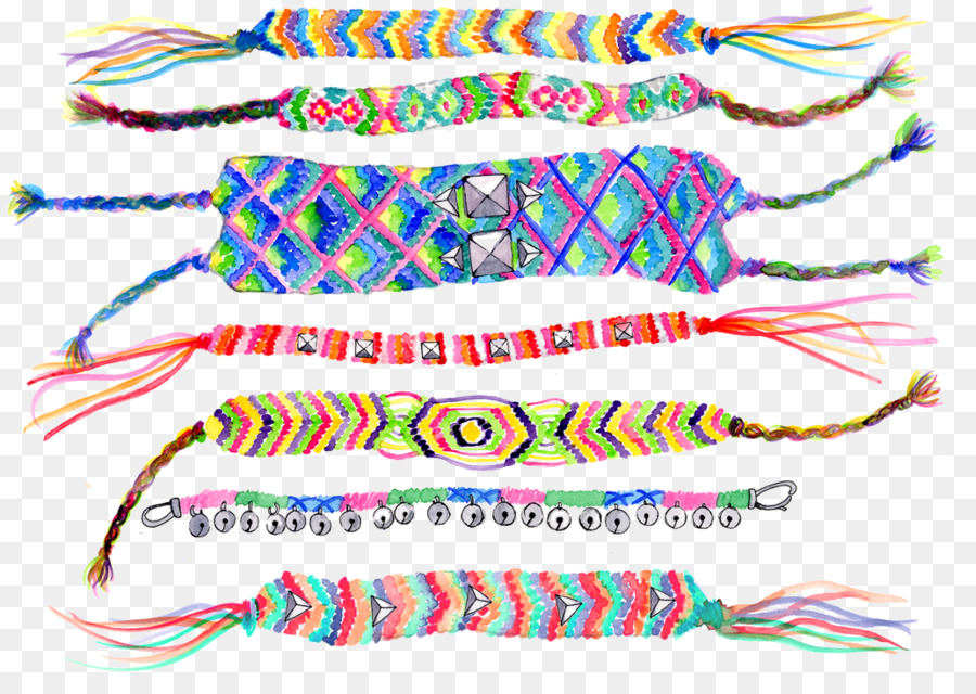 Bracelets D'amitié，Coloré PNG