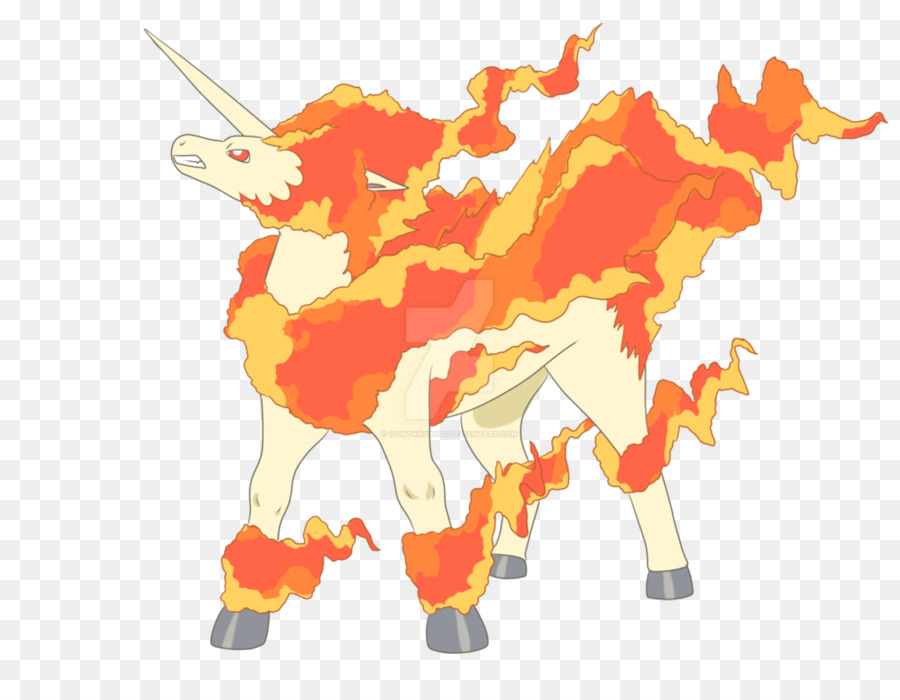 Rapidash，Dessin PNG