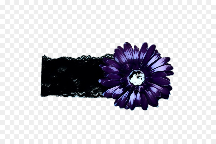 Bandeau à Fleurs Violettes，Accessoire PNG