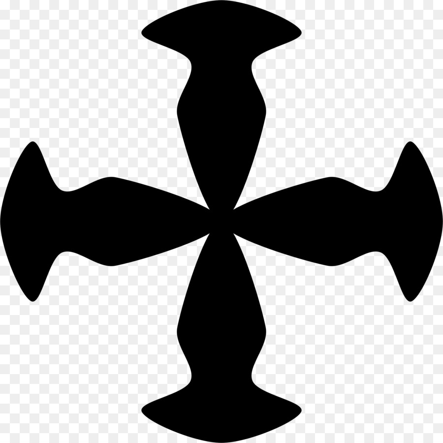 La Croix Dans L'art Héraldique，Silhouette PNG